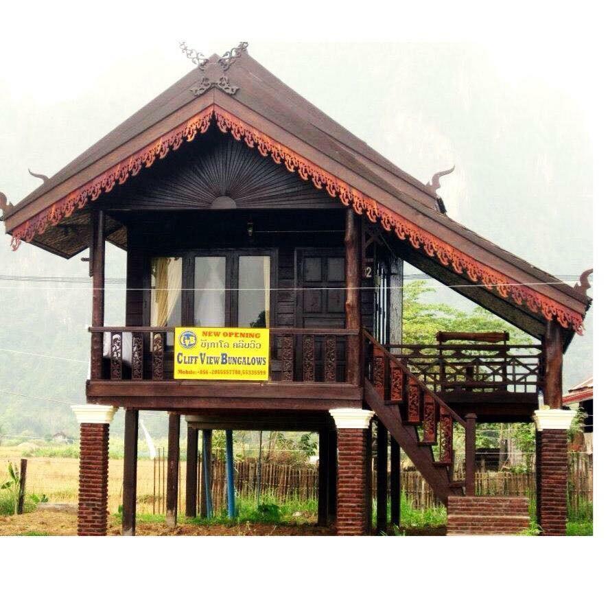 Cliff View Bungalows Vang Vieng Zewnętrze zdjęcie