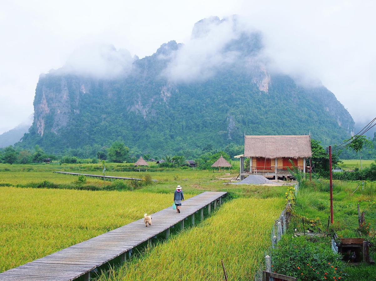 Cliff View Bungalows Vang Vieng Zewnętrze zdjęcie