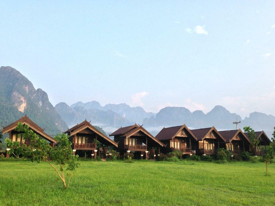 Cliff View Bungalows Vang Vieng Zewnętrze zdjęcie