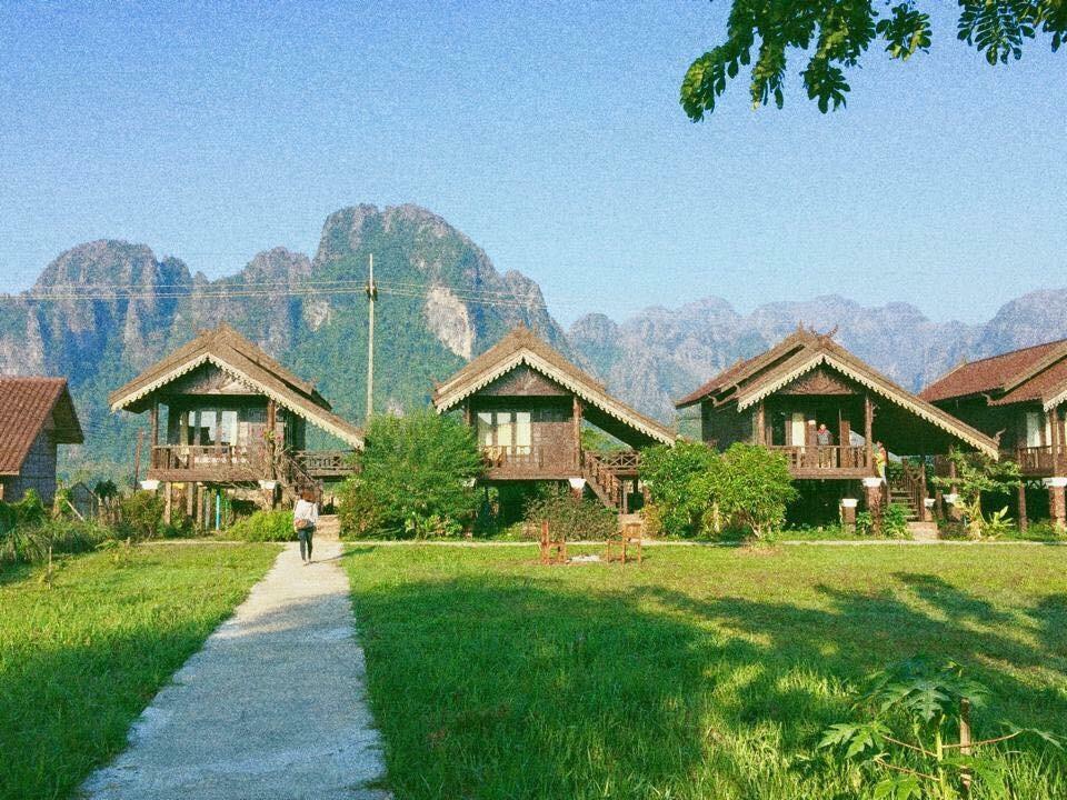 Cliff View Bungalows Vang Vieng Zewnętrze zdjęcie