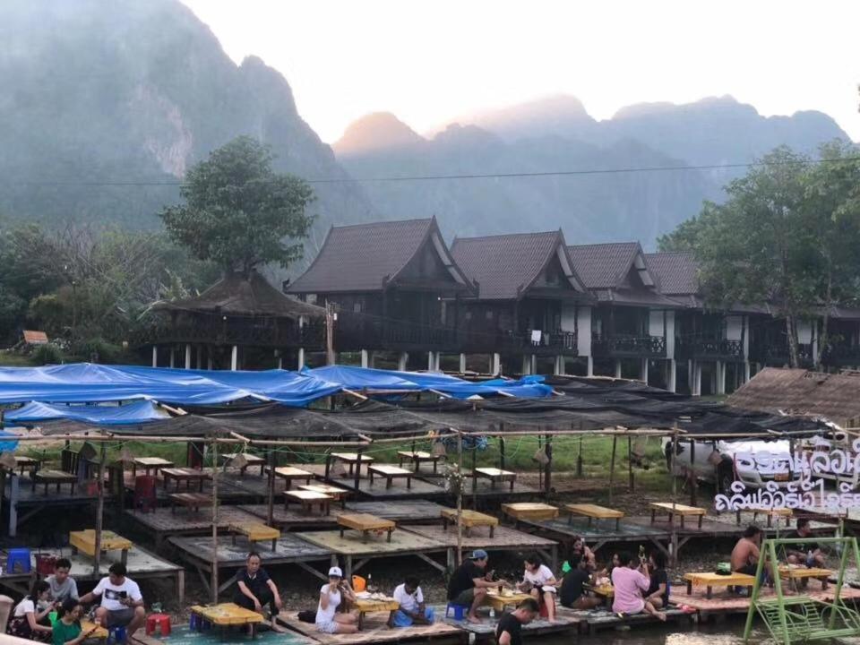 Cliff View Bungalows Vang Vieng Zewnętrze zdjęcie