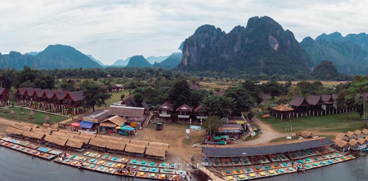 Cliff View Bungalows Vang Vieng Zewnętrze zdjęcie